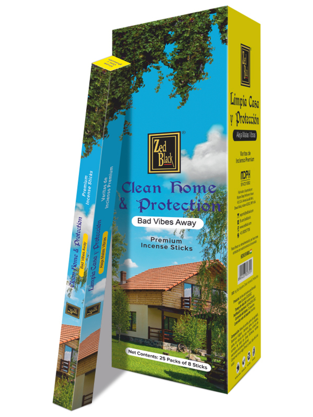 Zed Black Clean Home and Protection четырехгранник Благовоние Очищение и Защита Дома