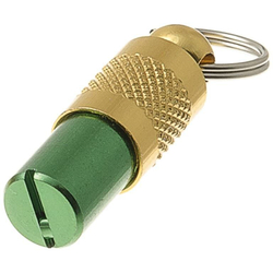 Адресник-капсула, зеленый (алюмин.) 25мм  JB-2001  24шт/уп Пет лайн