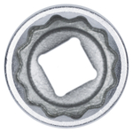 KING TONY (633038M) Головка торцевая стандартная двенадцатигранная 3/4", 38 мм