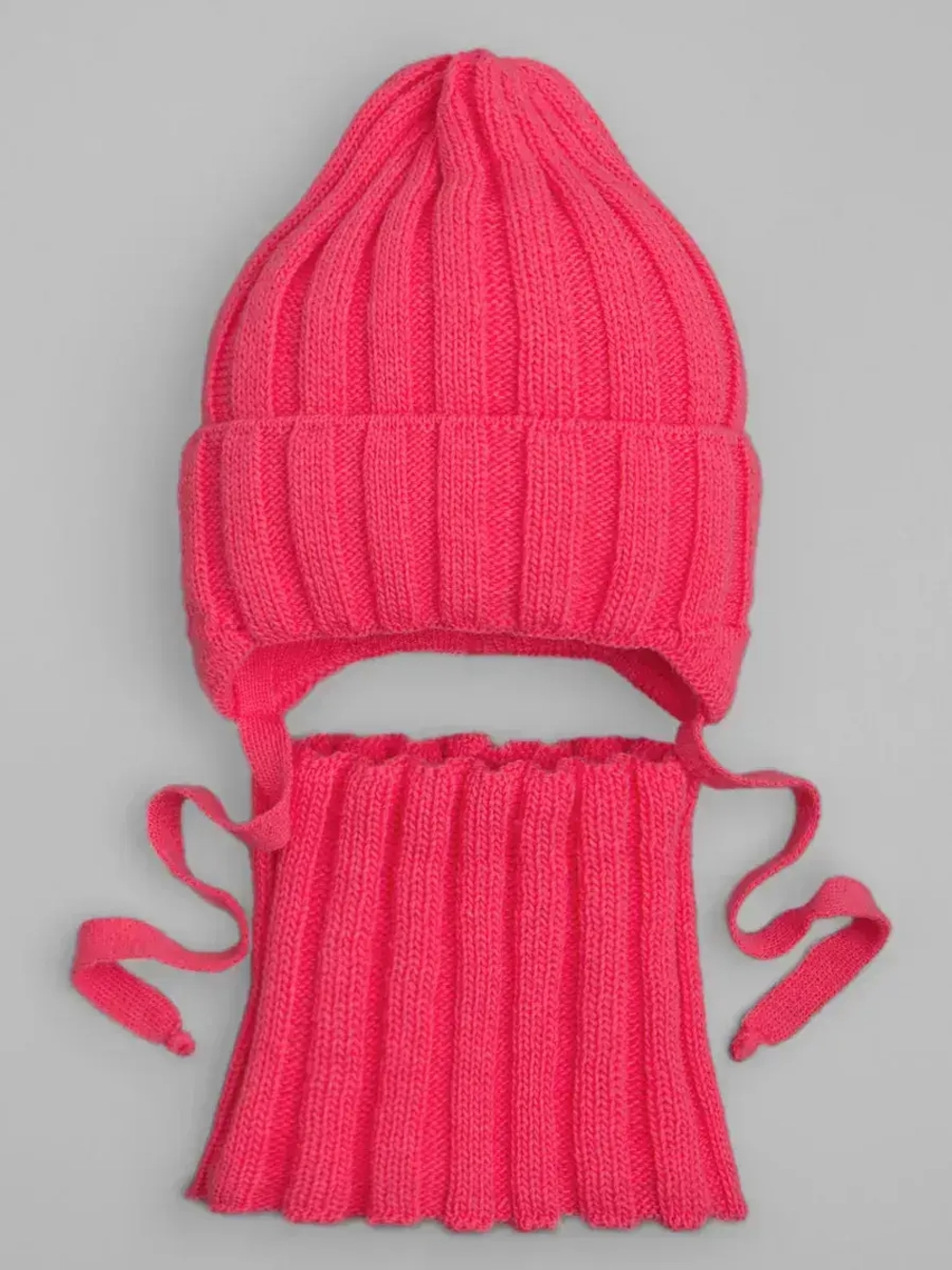 Шапка для девочки осенняя и снуд вязаный