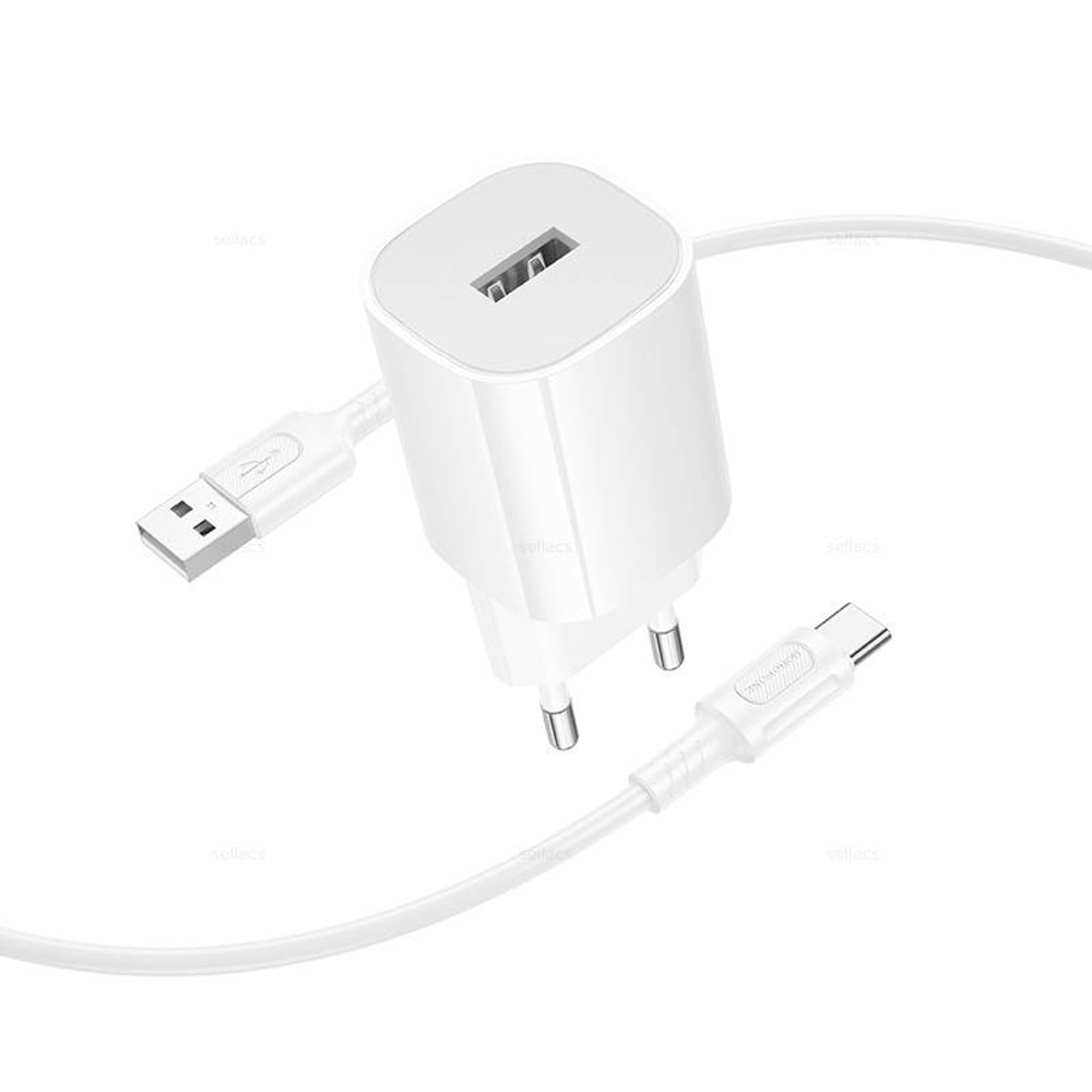 Зарядное устройство на Type-C Borofone BA101A (white)