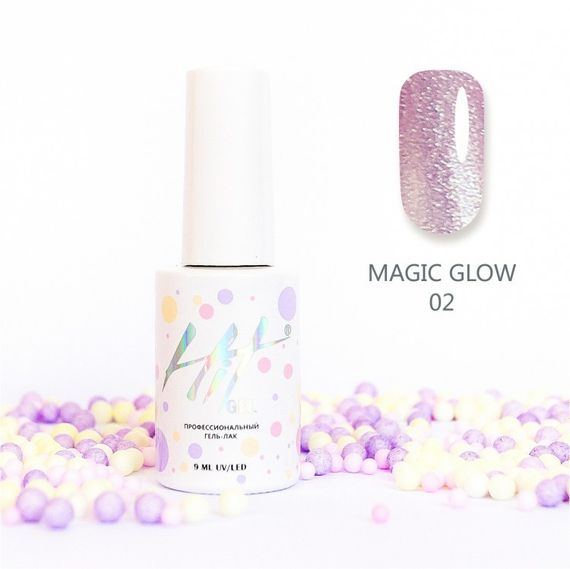 Гель-лак ТМ &quot;HIT gel&quot; №02 Magic glow, 9 мл