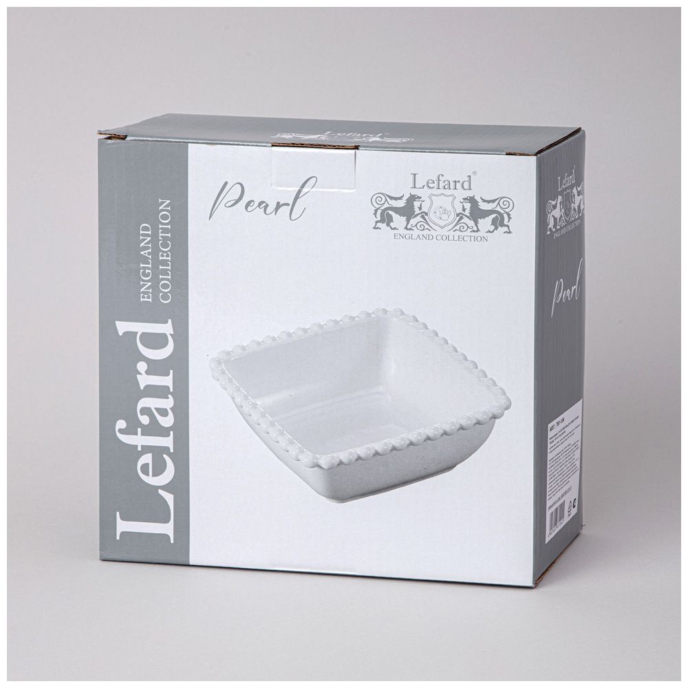 САЛАТНИК КВАДРАТНЫЙ LEFARD "PEARL" 20*7,5 СМ 1200 МЛ (КОР=12ШТ.)