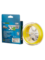 Плетеный шнур для рыбалки TauMANN Sonar PE X4 150m #1.2 (0.18mm) Yellow