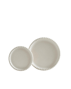 Zara Home Поднос из керамики, цвет бежевый, 11.5 см
