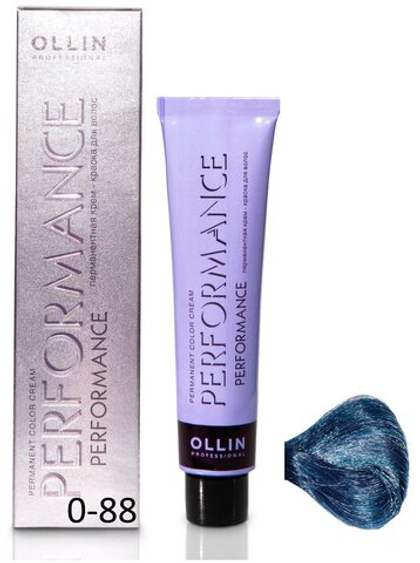 OLLIN PERFORMANCE 0/88 синий 60мл Перманентная крем-краска для волос