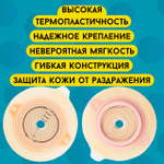 Средство ухода за стомой двухкомпонентные пластины плоские Coloplast фланец 50 мм, арт. 177060 15 шт (3 упаковки по 5шт.)