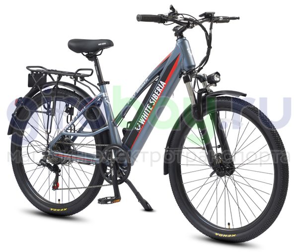 Электровелосипед WHITE SIBERIA CAMRY LIGHT 36V/11A 500W Snegir (Синий) фото №2