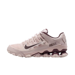 Nike Reax 8 Training Shoes Women"s Low top Sandstone Grey Pink/Grey Purple/Totem Black Purple