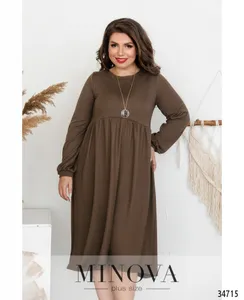 Платье 3129-ВБ-мокко Minova
