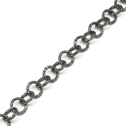 Цепь алюминиевая 2,0мм*11,6мм, черный никель