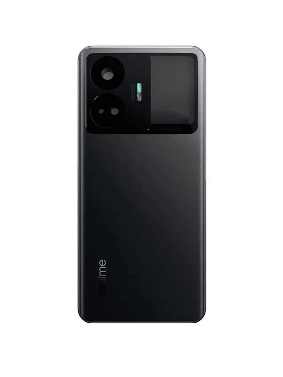 Задняя крышка для Realme GT3 черная (Black) со стеклом камеры