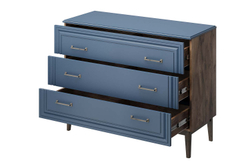 Комод 3 ящика Гориция (ЛАК САПФИРОВЫЙ)
