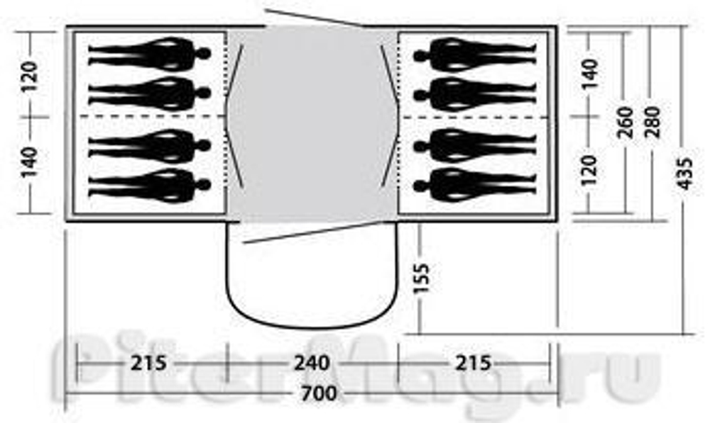 Палатка Easy Camp Lakewood 800
