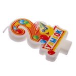 Свеча цифра 2 "Улыбок"