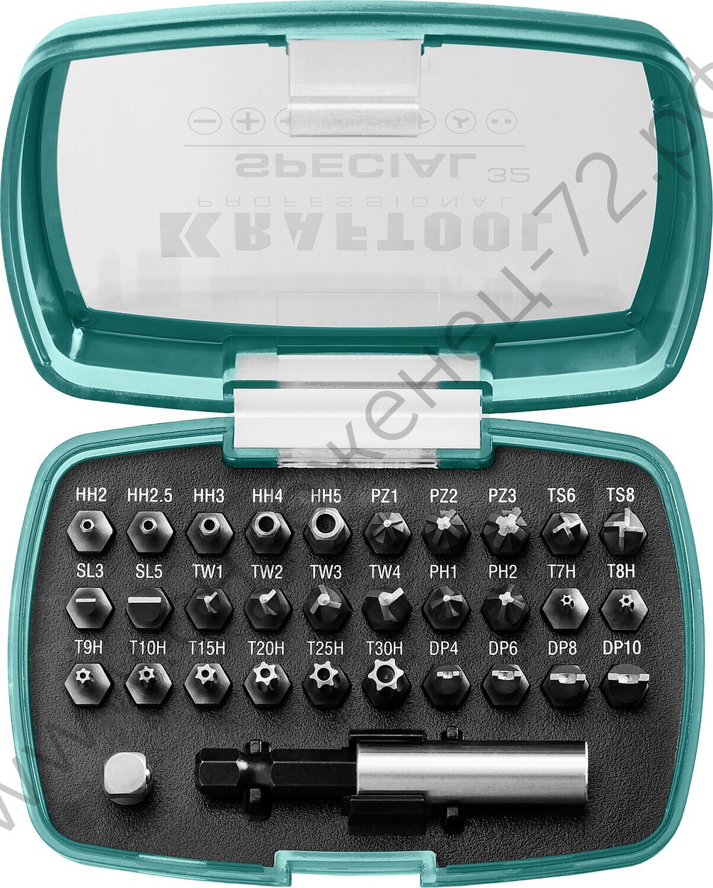 KRAFTOOL Special-32 с адаптером 32 шт, Набор специальных бит (2610-H32)