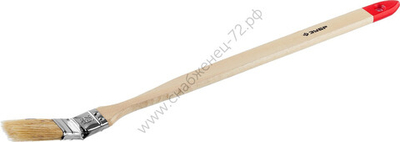 ЗУБР УНИВЕРСАЛ 25 мм, 1″ светлая натуральная щетина, деревянная ручка, Радиаторная кисть, МАСТЕР (01041-025)