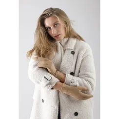 Перчатки женские, безразмерные, без утеплителя, цвет коричневый