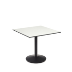 Esilda Садовый стол белого цвета с черной металлической ножкой