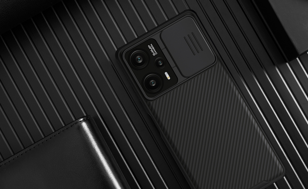 Чехол от Nillkin с встроенным магнитом для смартфона Xiaomi Redmi Note 12 Turbo и Poco F5, серия CamShield Pro Magnetic Case, защитная шторка для камеры