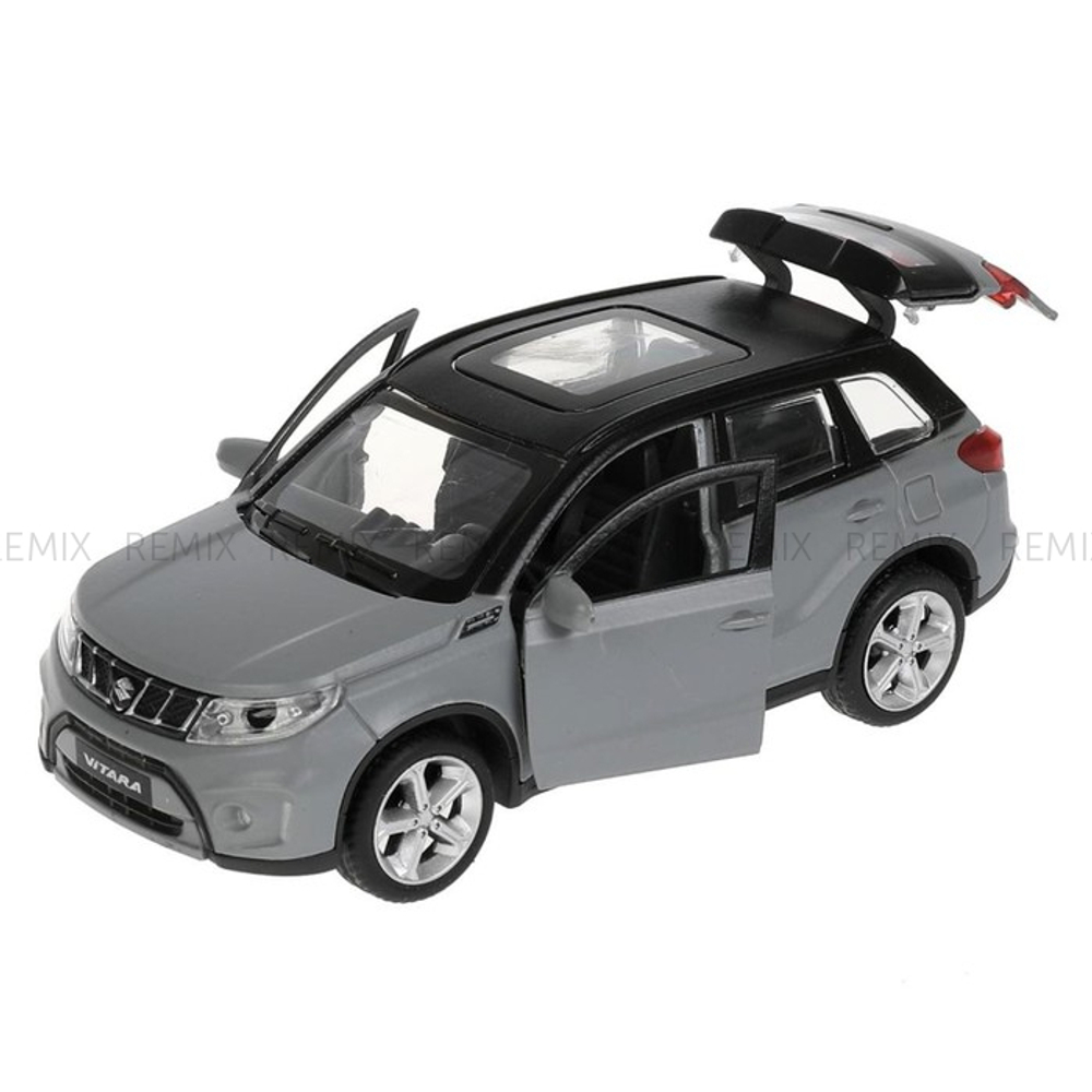 Машина металлическая Suzuki Vitara S 2015, 12 см, дверь, багажник, инерция, цвет серый матовый