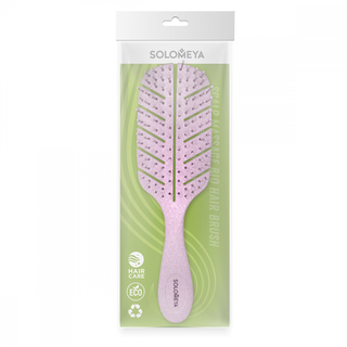 Расческа для волос массажная SOLOMEYA Scalp Massage Bio Hair Brush Light Pink