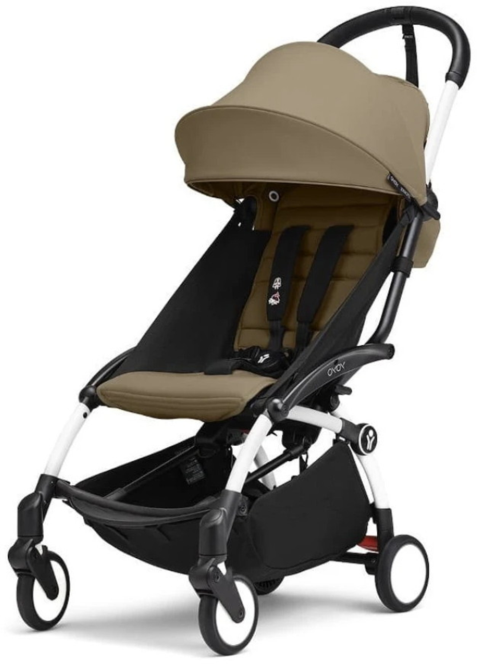 Коляска Stokke YOYO3 Newborn Shell рама белая White 2 в 1 Toffee