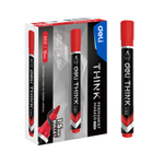 Маркер перманентный DELI "U100" 1,5 мм, красный