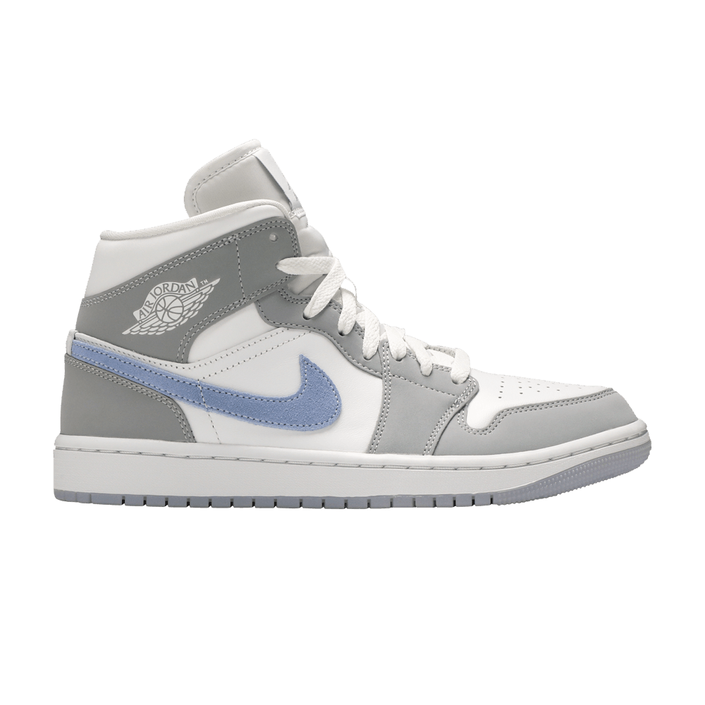 Кроссовки Jordan Air Jordan 1 Mid "Wolf Grey" Dior (Женская размерная сетка)