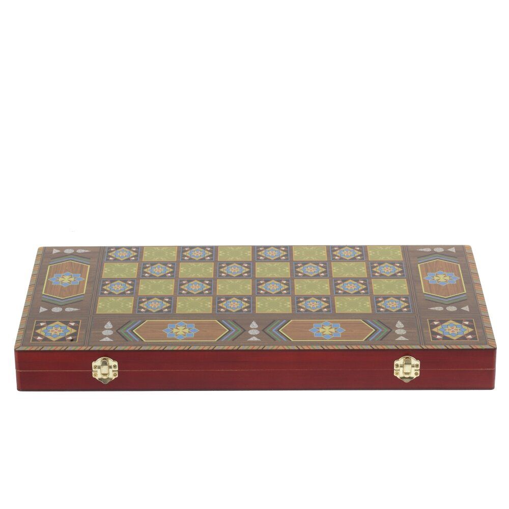 GAEM Игра настольная 3 в 1 (нарды, шахматы, шашки), L49 W24,5 H5 см