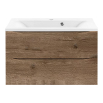 База под раковину Mia 750 подвесная, 2 выкатных ящика soft close, V.Oak