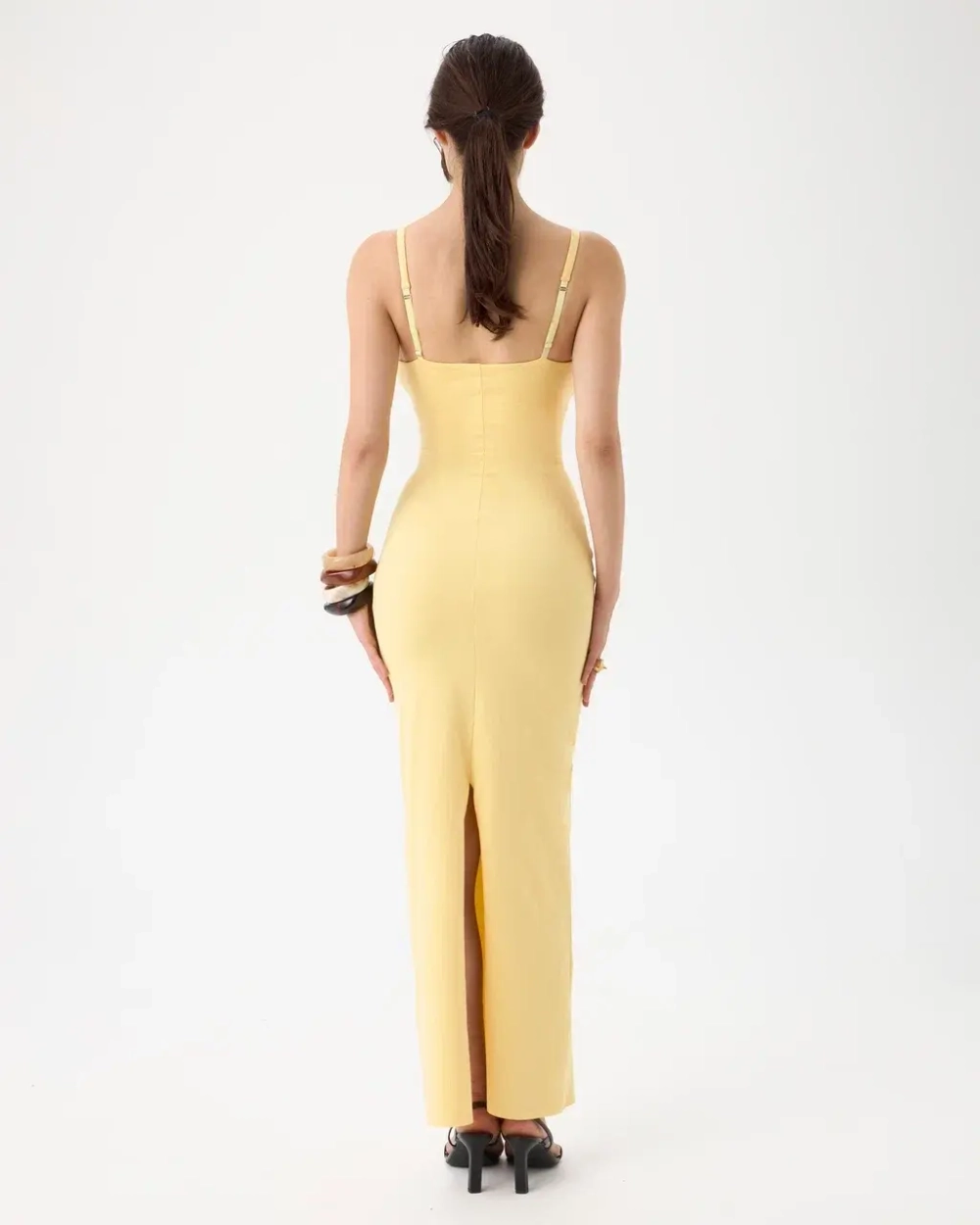 LEMON PEACHY COTTON MAXI DRESS