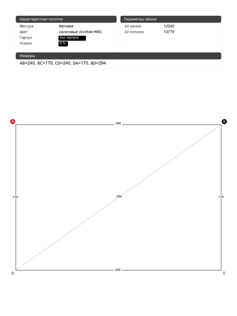 Натяжные потолки: 3.3 м2, 4.3 м2, 14.4 м2, 9.2 м2