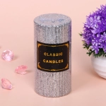 Свеча «Блестящий шик» 5*10 см, Серебро