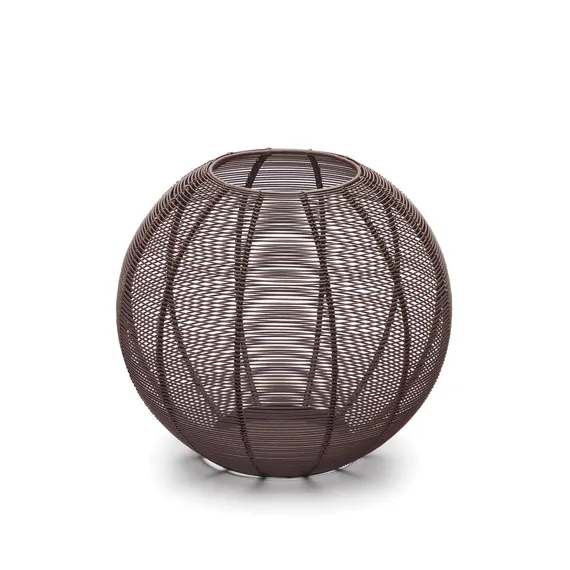 Сферический подсвечник Amer, коричневый металл