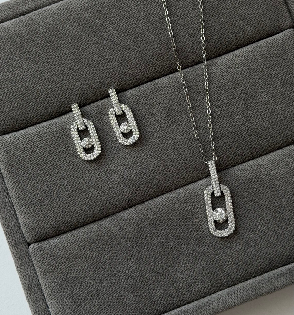 Серьги GRACE 2 silver