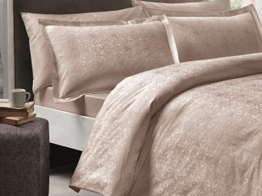 Комплект постельного белья ТАЧ Жаккард Сатин 2-спальный "NODUS" (цвета в ассортименте)