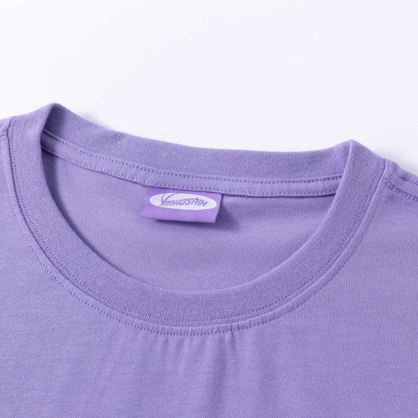 Футболка Logo Face фиолетовая - фото 3