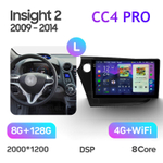 Teyes CC4 Pro 9" для Honda Insight 2 2009-2014