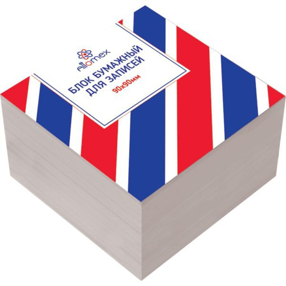 Блок бумаги для записи (90*90*50мм) белый, непроклеенный, 70г/м2 белизна 70%