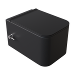 Унитаз подвесной с функцией биде, Mane Черный матовый c крышкой