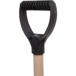 Лопата снеговая «Крепыш-2» 465*340 мм, пластик.с клёп. пл., мет.чер и с V-ручкой, d=32