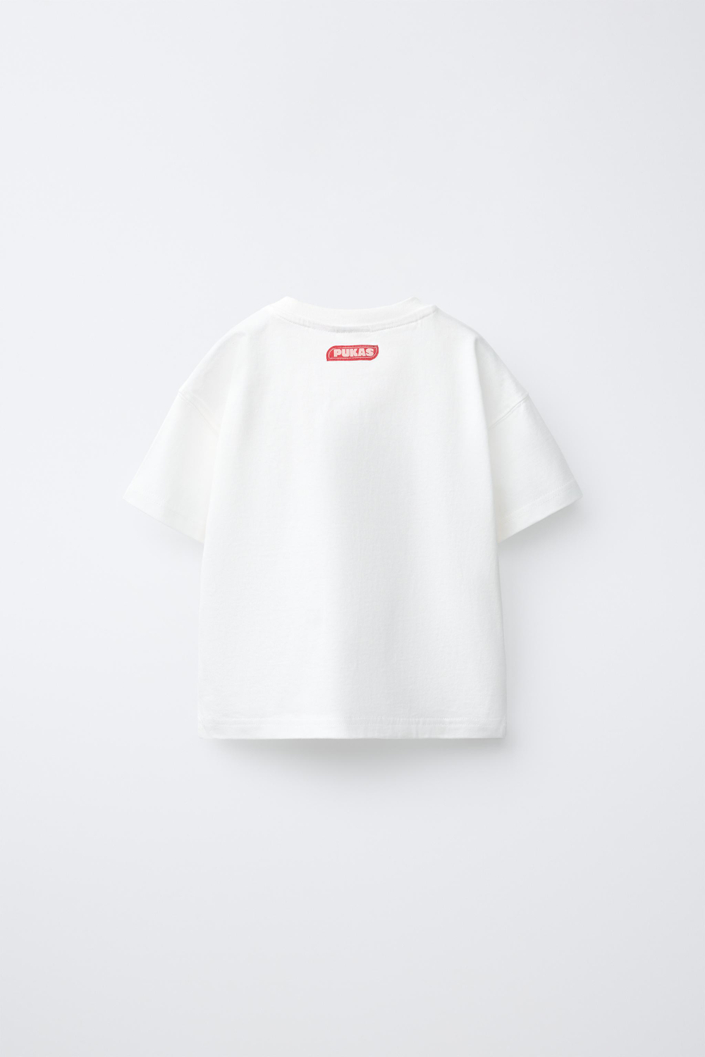 ZARA X PUKAS ФУТБОЛКА С ФОТОГРАФИЕЙ PUKAS SURF, БЕЛЫЙ