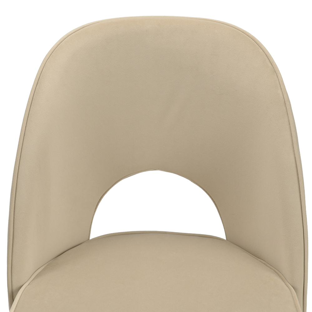 Стул evelyn, велюр, бежевый