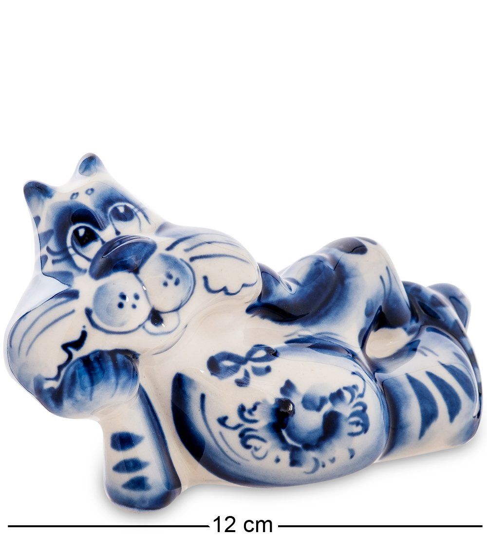 ГЛ- 572 Фигурка «Кот Маркиз» (Гжельский фарфор)