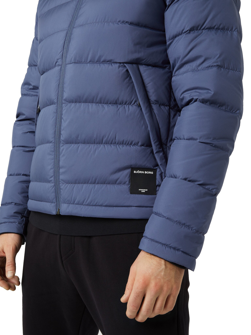 Мужская теннисная куртка Björn Borg Centre Down - небесный