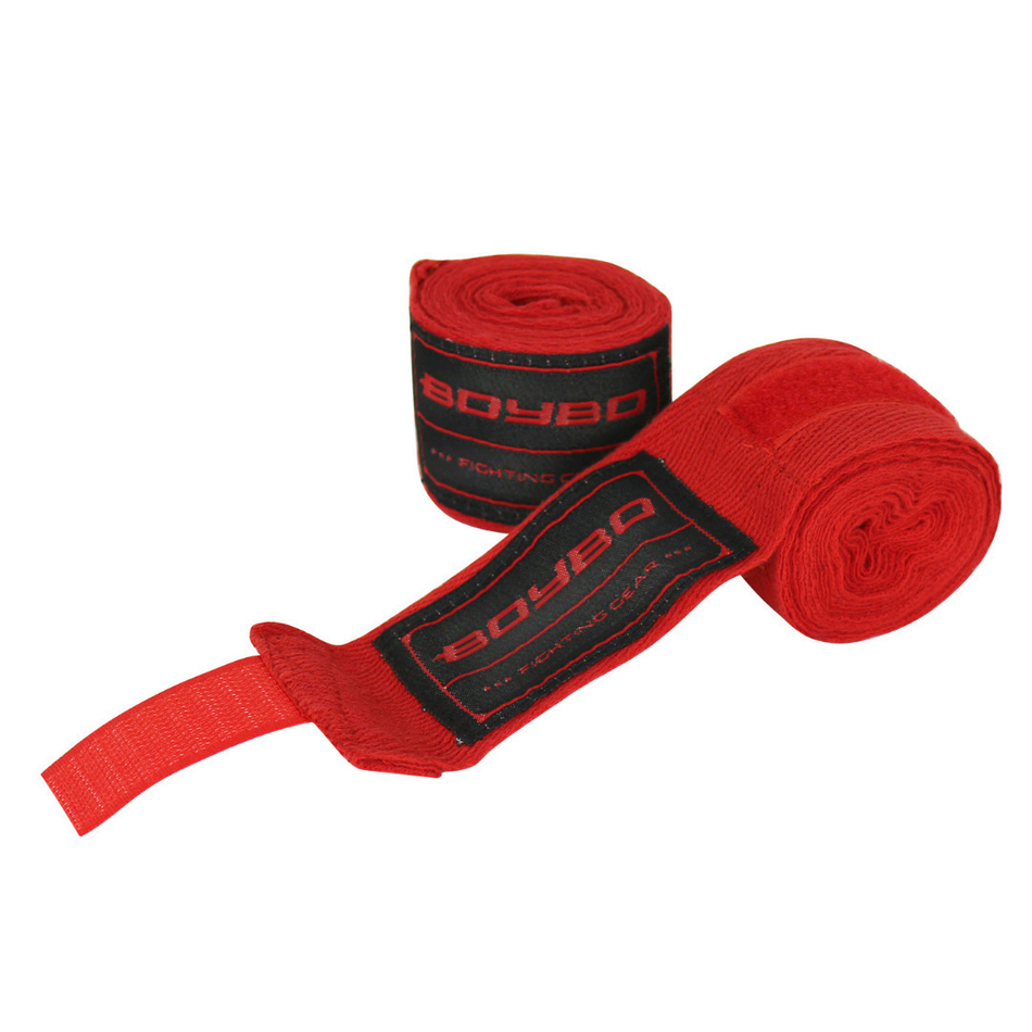 Бинты BoyBo хлопок-эластан, Красный
