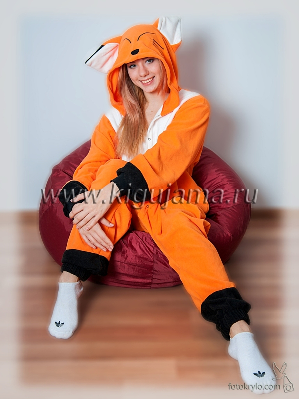 костюм кигуруми лиса детская