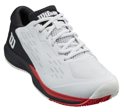 Мужские кроссовки теннисные Wilson Rush Pro Ace Clay M - white/black/poppy red