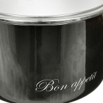 Кастрюля сталь, эмал, 2 л, с крыш, Vitross, Bon Appetit, 8SD165S/8SB185S, мокр асф, индукц